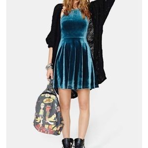 Nasty Gal Evil Twin Velvet Dress